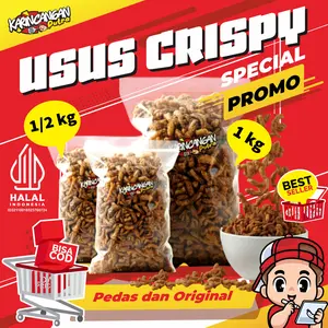 Usus ayam krispy daun jeruk 1 kg (Karincangan Putra Snack)