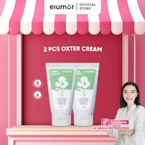 2 Pcs Elumor Oxter Cream New Formula 30gr Krim Pemutih Ketiak Dan Selangkangan Underarm Brightening Cream