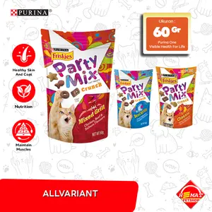 Snack / Cemilan Kucing Friskies Party Mix All Varian 60 gr / Partymix