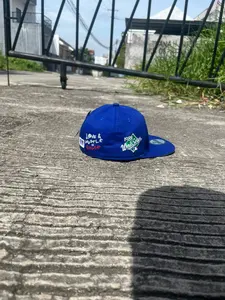 Topi Snapback - LALA LOVE BIRU Build Up - Full Tag