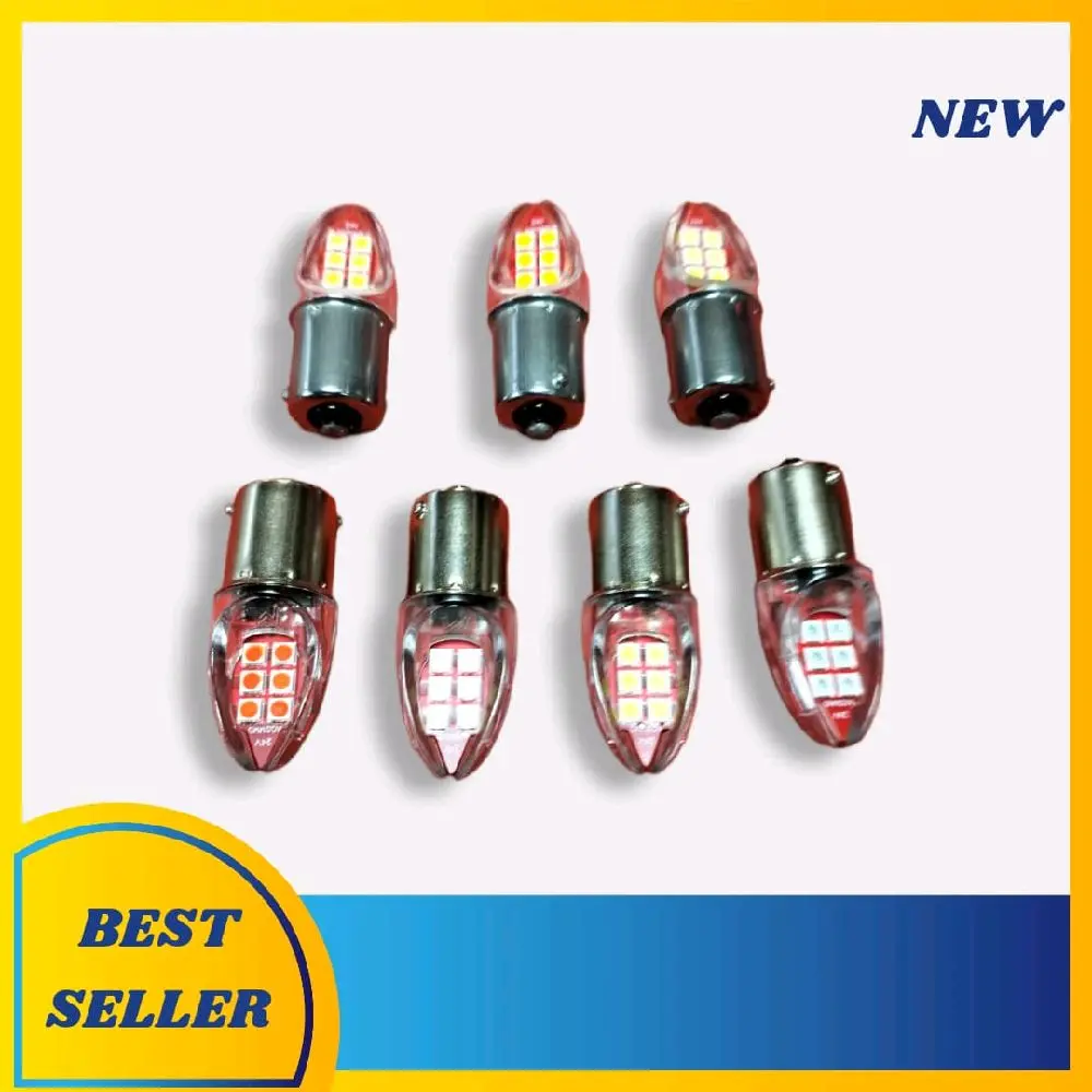 Lampu Sein 1156 12 LED 3030 12v & 24v Mika Flesh Warna Putih Biru Merah Kuning Hijau Pink Ice Blue untuk Mobil - Car