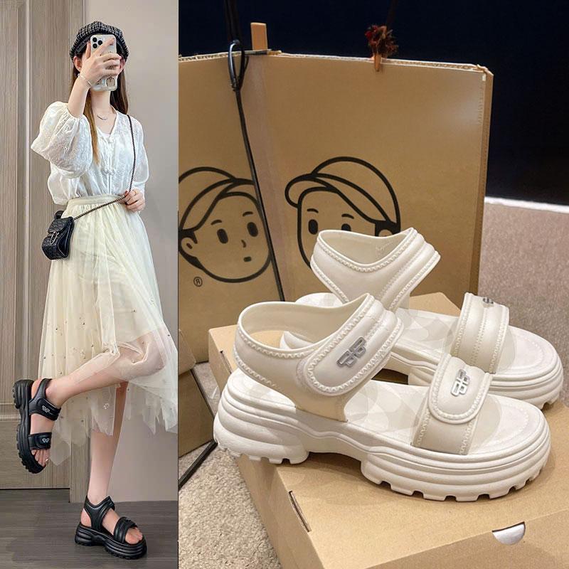 Dép sandal nữ WINGS đế cao 5cm, dép xăng đan nữ kiểu mới, đế răng cưa thời trang 2025, BTdep