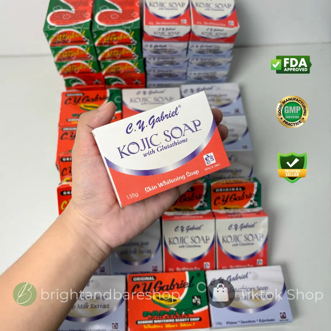 Cy Gabriel Kojic w/ Glutathione 60g whitening soap skin brightening soap  smooth skin glowing skin effective whitening soap