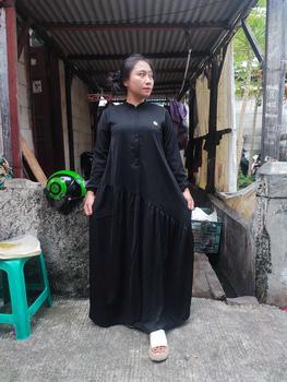 Product Review of By Dolla - Sabiya Gamis - Gamis Hari Raya - Gamis Harian - Gamis Polos - Nyaman Lembut Dingin Wanita Dress Muslim Mewah from S**y 1