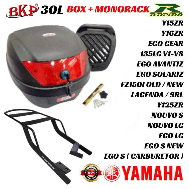 Original BKP 30L Box Motorcycle Monolock+RAPIDO Original Monorack ...