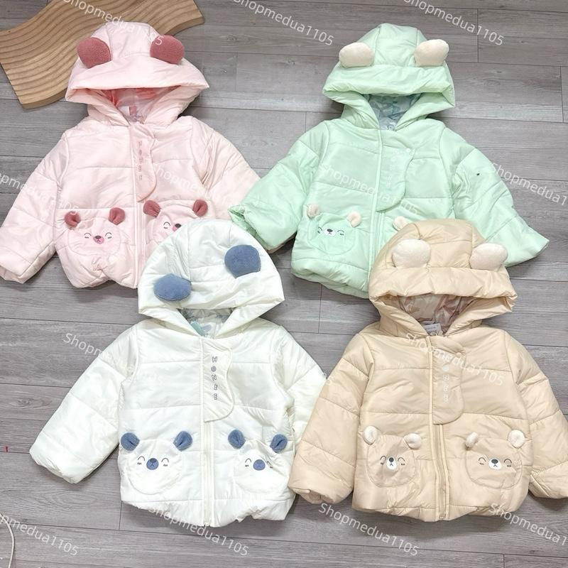 [HRNEE] Áo phao dài tay có mũ cho bé size 9-12m đến 3-4Y