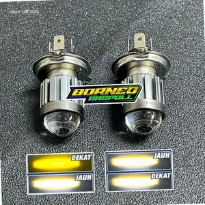 PROMO 2 PCS LAMPU H4 || LAMPU LED DEPAN MOBIL UTAMA H4 LASER D2 PUTIH KUNING TRUCK BUS | Hot Item