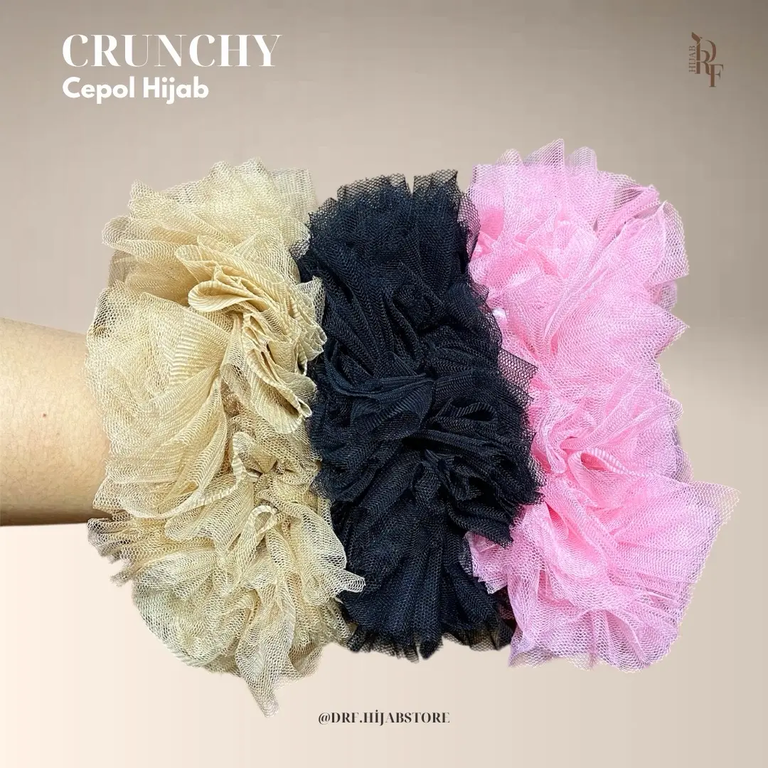 Crunchy Cepol Hijab Anti Pusing | Drf.Hijabstore