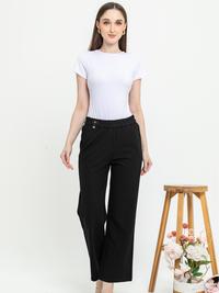 Gambar 2023 Pants - Celana Wanita Kaos Kulot Pinggang Karet panjang 9135 (JS) - Hitam, XL (T4) dari Sisters Fashion Group Kota Administrasi Jakarta Utara 3 Tokopedia