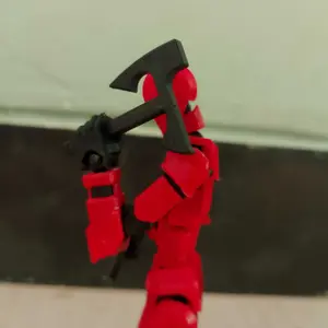 Action figure Titan Dummy 13 3D multi artikulasi lengkap dengan senjata