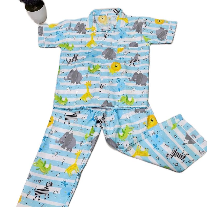 Baju tidur piyama  anak cowok cewek usia 1 sd 13 tahun 5