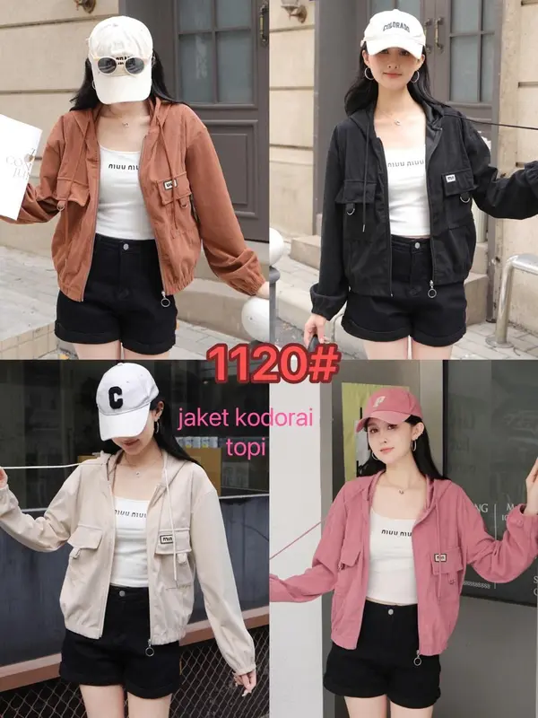 JAket Corduroy 1120 Hoodie Wanita Import Casual Outfit Kekinian Wanita 0