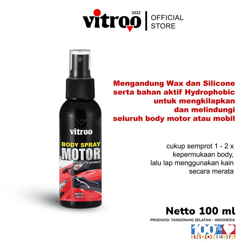 Product Introduction of 2 in 1 Paket Pengkilap Body Motor Spray Kit+ Penghilang Baret Lecet Rubbing Kompon Compund by Vitroo 3