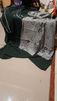 Product Review of Azkya Dress  Gamis Cringkle Airflow mix Swarosky premium Wanita Muslim Kain Crinkle Flowy Nyaman Panjang Wudhu Lebaran Simple from e**h 1