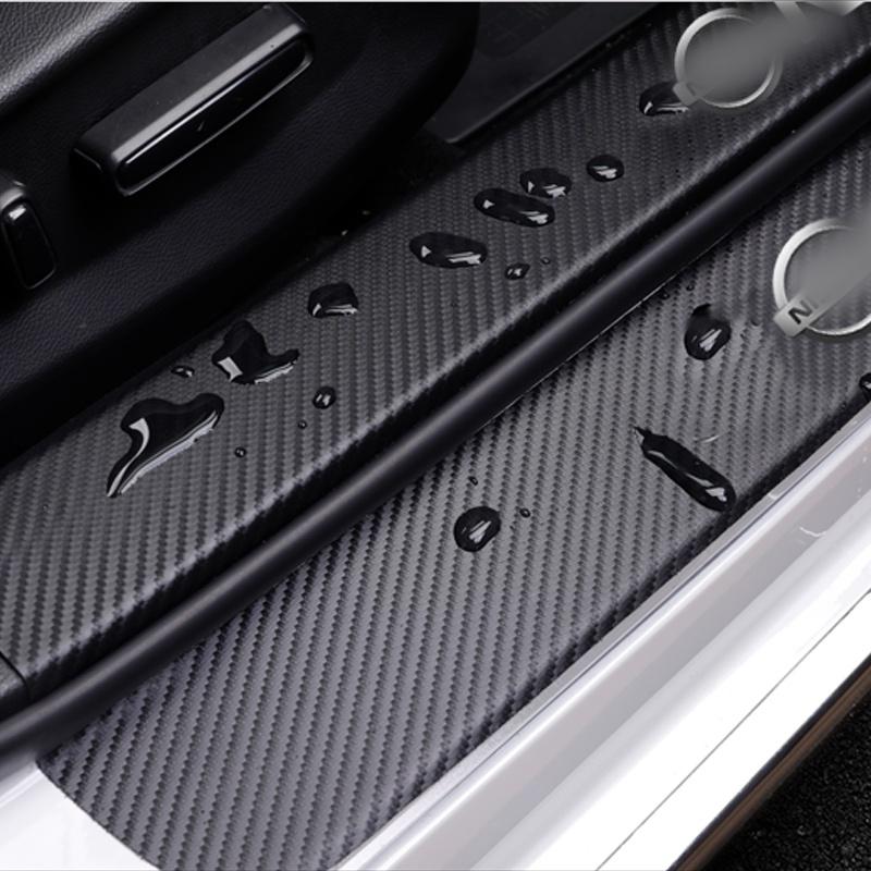 Product Introduction of Car Door Threshold Sill Sticker Carbon Fiber Decorative Strip Door Sill Anti Scratch Trunk Protector Car Accessories 29