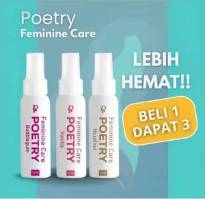 POETRY Paket Bundling Mengatasi Keputihan Sweet Aromatic Feminine Care Spray 3 Pcs 100% mengatasi keluahan di area kewanitaan