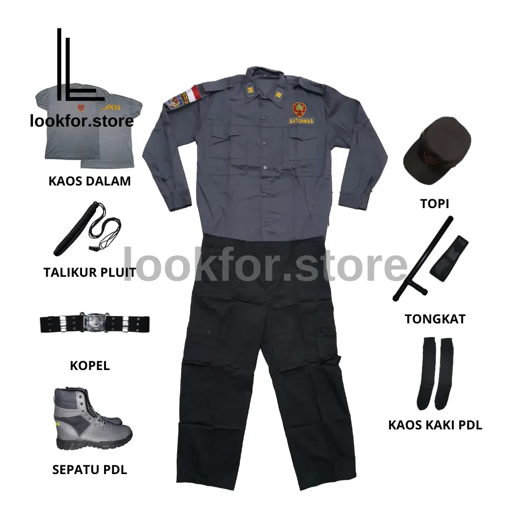 SET SERAGAM LINMAS | SATLINMAS MODEL TACTICAL TERBARU 2024 BAJU KAOS LINMAS TERBARU FULLSET