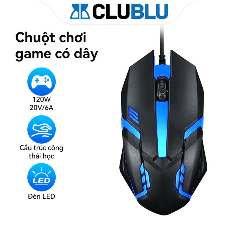 -CLUBLU-Chuột Gaming MX1 Có Đèn LED RGB Có Dây Cho Máy Tính Laptop USB
