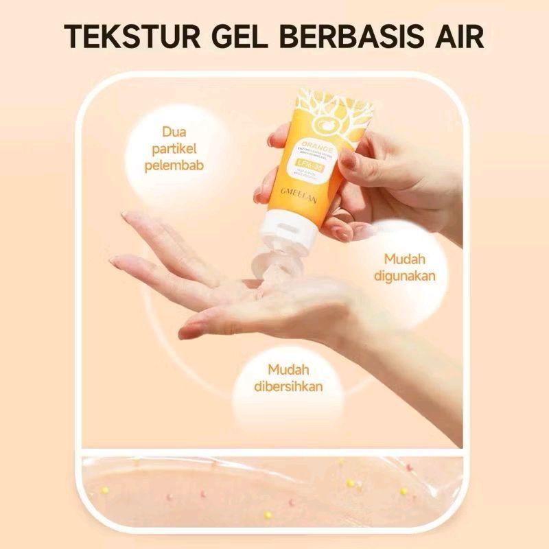 GMEELAN Orange Exfoliating Gel 50g mencerahkan wajah dan mengangkat komedo 3