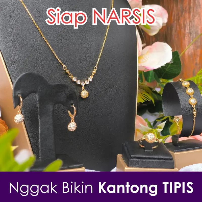 JEWELI Set DAYIRI Paket 1 Set Perhiasan Lapis Emas Hemat Duit Jutaan 1
