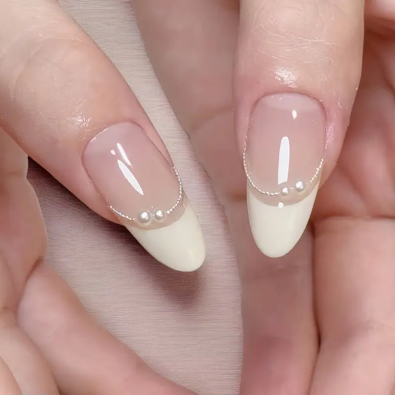 [MJ892] CHOCO NAILS- Bộ Nailbox 30 Mó.ng Form Nhọn Hạt Gạo Họa Tiết Nơ Xinh Nhẹ Nhàng Cực Xinh Đủ Size Cho Nữ Tặng Kèm Phụ Kiện Gắn Món.g 4