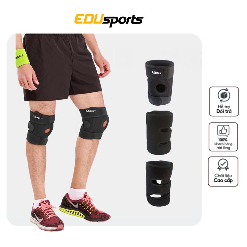 Băng gối thể thao có đệm Silicon. Bảo vệ đầu gối, chấn thương dây chằng khi chơi thể thao Đá Bóng, Đạp xe, Tập gym, Chạy bộ