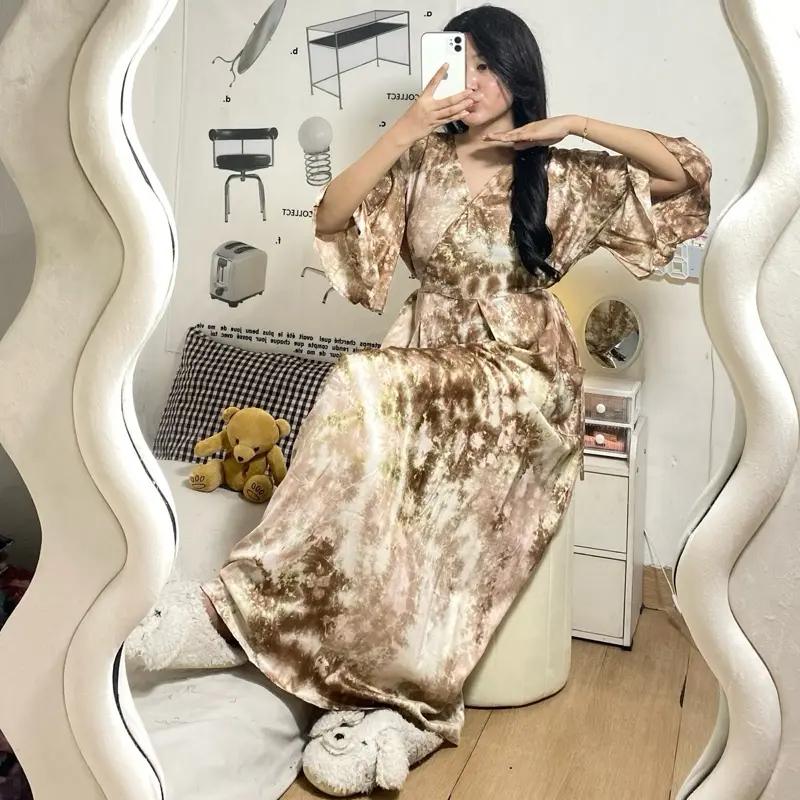 Sapasara - Daster Rayon Kimono Panjang Kain Rayon LD 110 Busui Friendly Etalase 4 0