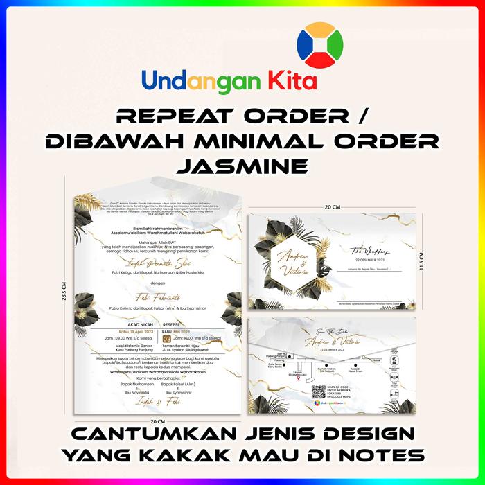 Gambar (100Pcs) Undangan Kita Repeat Order Atau Order Dibawah Minimal Order - RO Undangan JSM dari Undangan Kita Kota Administrasi Jakarta Barat 4 Tokopedia