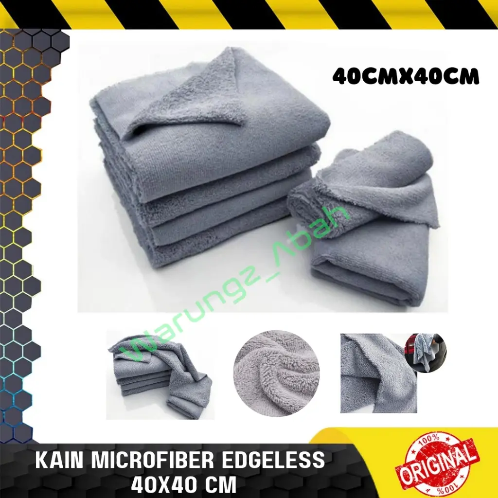 KAIN LAP DRYING TOWEL HANDUK MICRO MIKRO FIBER MICROFIBER MIKROFIBER PREMIUM DUA SISI MUKA DUAL SIDE EDGELESS CLOTH WIPE PENGERING CUCI POLES DETAILING MOBIL MOTOR DAPUR SERAP AIR SUPER HALUS LEMBUT TEBAL ANTI GORES BARET MINYAK SERBAGUNA MURAH 40CMX