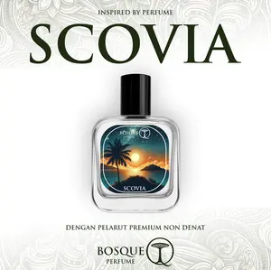 SCOVIA BosquePerfume - Extrait de Parfum - Parfum Unisex Manis Vanilla Kelapa & Segar Nanas Lembut Creamy Karamel Tahan Lama