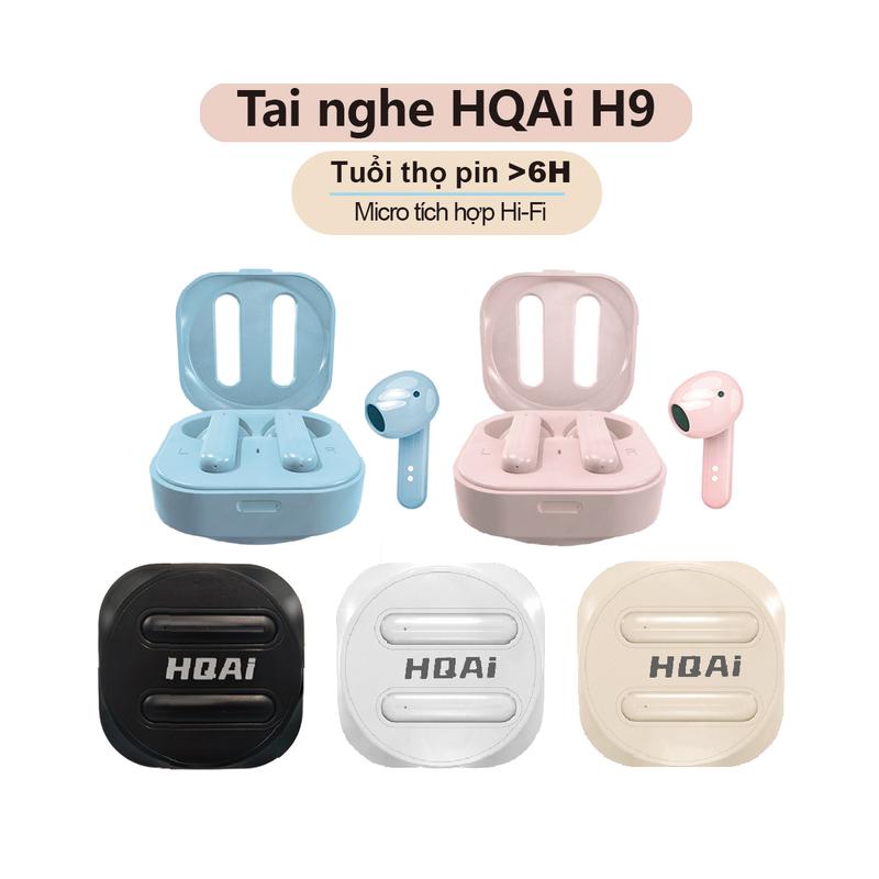 Tai Nghe Nhét Tai Nghe Nhét Tai Nghe HQAi H9 Mic Tích Hợp Tai Nghe Bluetooth Không Dây TWS Khử Tiếng Ồn Tai Nghe Điều Khiển Smart Tooch Thích Hợp Cho Mọi Điện Thoại Nghe Nhạc Earphone