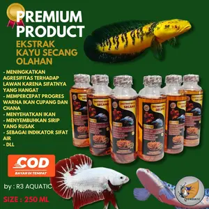 Ekstrak Kayu Secang Premium – Air Rendaman Alami untuk Cupang & Channa 250 ml