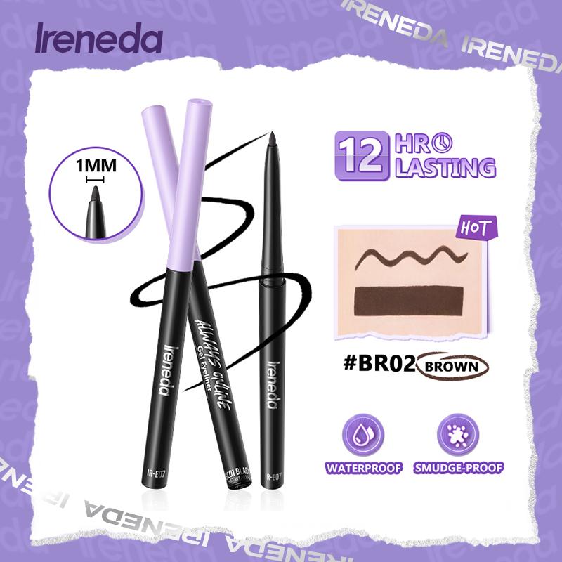 IRENEDA Alaways Online-Bút Kẻ Mắt Dạng Gel Lâu Trôi Chống Nhòe Không Thấm Nước Chống Mồ Hôi Mịn Và Mềm Dễ Sử Dụng