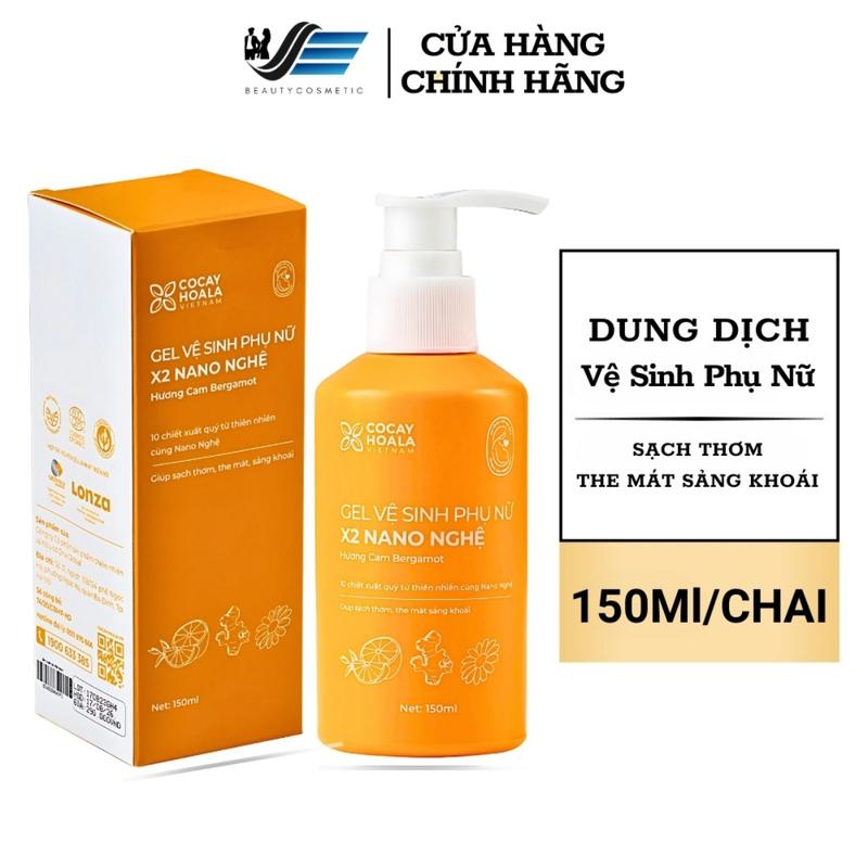Ddvs Phụ Nữ X2 Nano Nghệ 150ml Hương Cam Cocayhoala - Dung Dịch Vệ Sinh Vùng Kín Sạch Thơm Dịu Nhẹ Cho Bà Bầu, Bé Gái