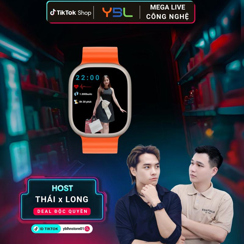 Đồng Hồ Thông Minh S9 Ultra, Kết Nối Điện Thoại, Nhận Thông Báo Tin Nhắn và Nghe Gọi 2 Chiều, Theo Dõi Bài Tập Thể Thao, Smartwatch Thời Trang Dành Cho Nam và Nữ