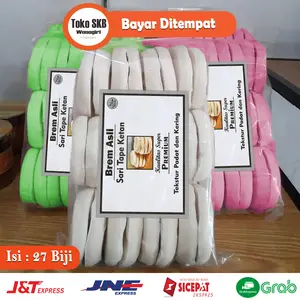 Brem Premium Tektur Padat dan Kering Isi 27 Keping Asli Wonogiri Makanan Khas Manis Asem Dan Lumer Dimulut Tanpa Pemanis Buatan
