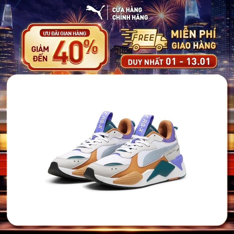  Giày thể thao RS-X Toys Màu Trắng PUMA White-Dark Amethyst 
