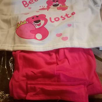 Product Review of Setelan Anak Umur 5-12 Tahun Kaos CROP Dan Celana Cargo BEAR LOTSO Baju Perempuan Fashion from L**🍓 0