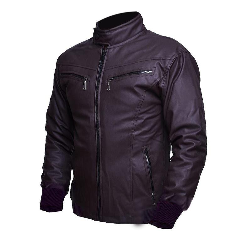 Jaket Motor Pria Semi Kulit BKR 041 Jaket Touring Polos Keren  Distro 3