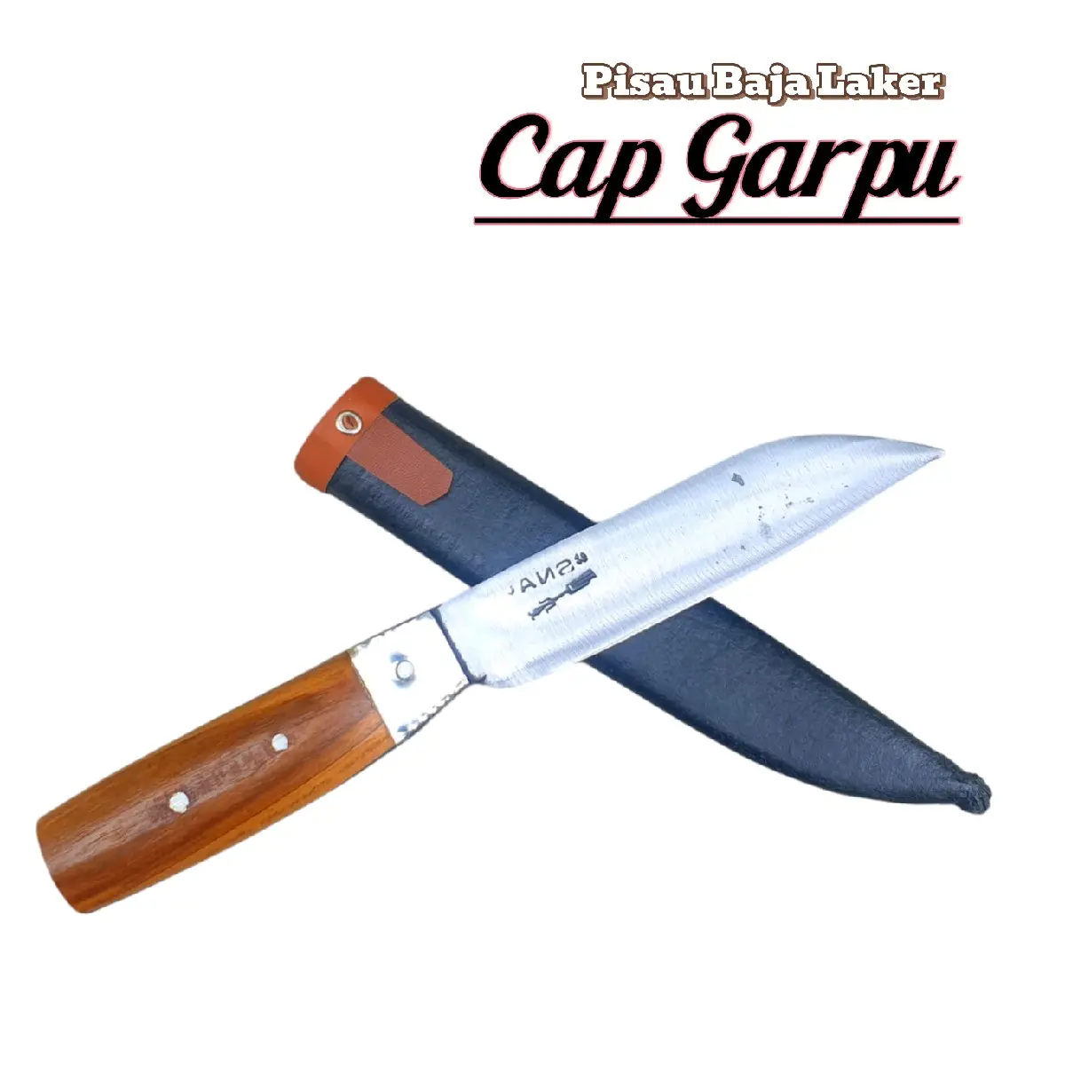 Pisau Dapur Bahan Baja Laker Cap Garpu Gagang Fulltank - Kitchenware asli