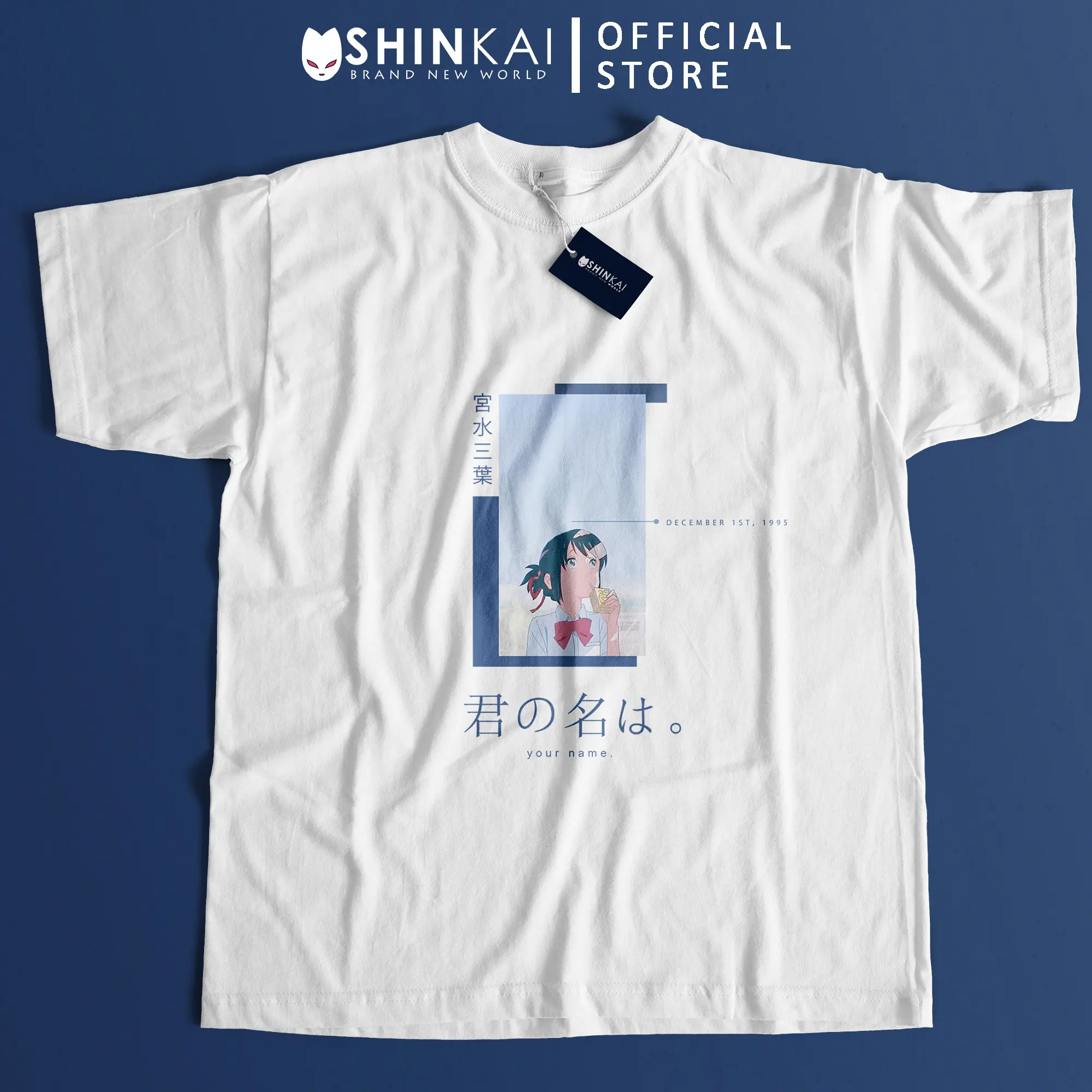 Kaos Anime Kimi No Nawa Mitsuha/ Anime Kimi No Nawa  / Mitsuha / Kaos Anime Pria Wanita / Kaos Simple Anime/ Kimi No Nawa SHINKAI