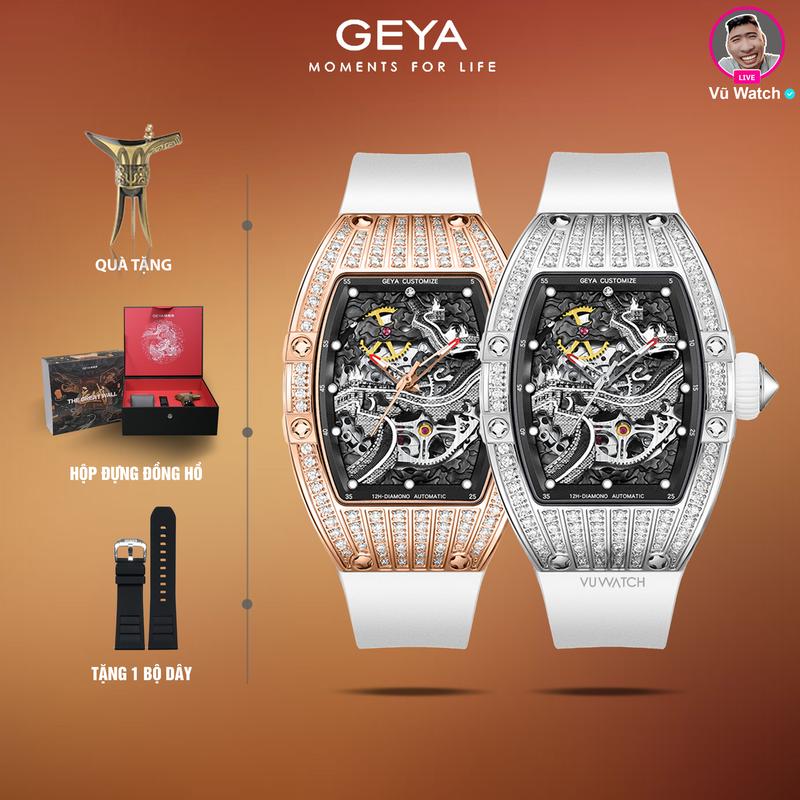 Đồng hồ cơ nữ GEYA G78103 9799 | Tặng hộp đựng & 1 lần thay kính miễn phí