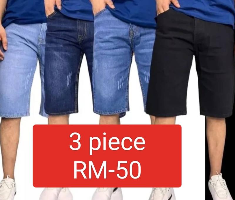 MENS DENIM SHORT PAND 3 PIS ONLY 50 RM - TikTok Shop Malaysia