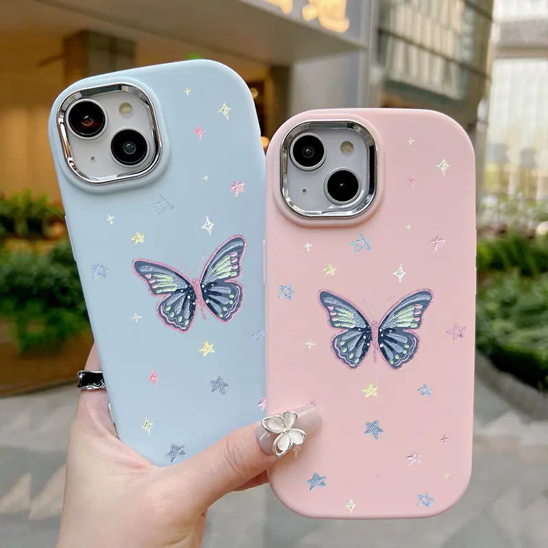 Casing Hp Untuk Samsung Galaxy A06 Case Kesing Cesing pola kupu-kupu Kasing Silikon lemak Softcase 3