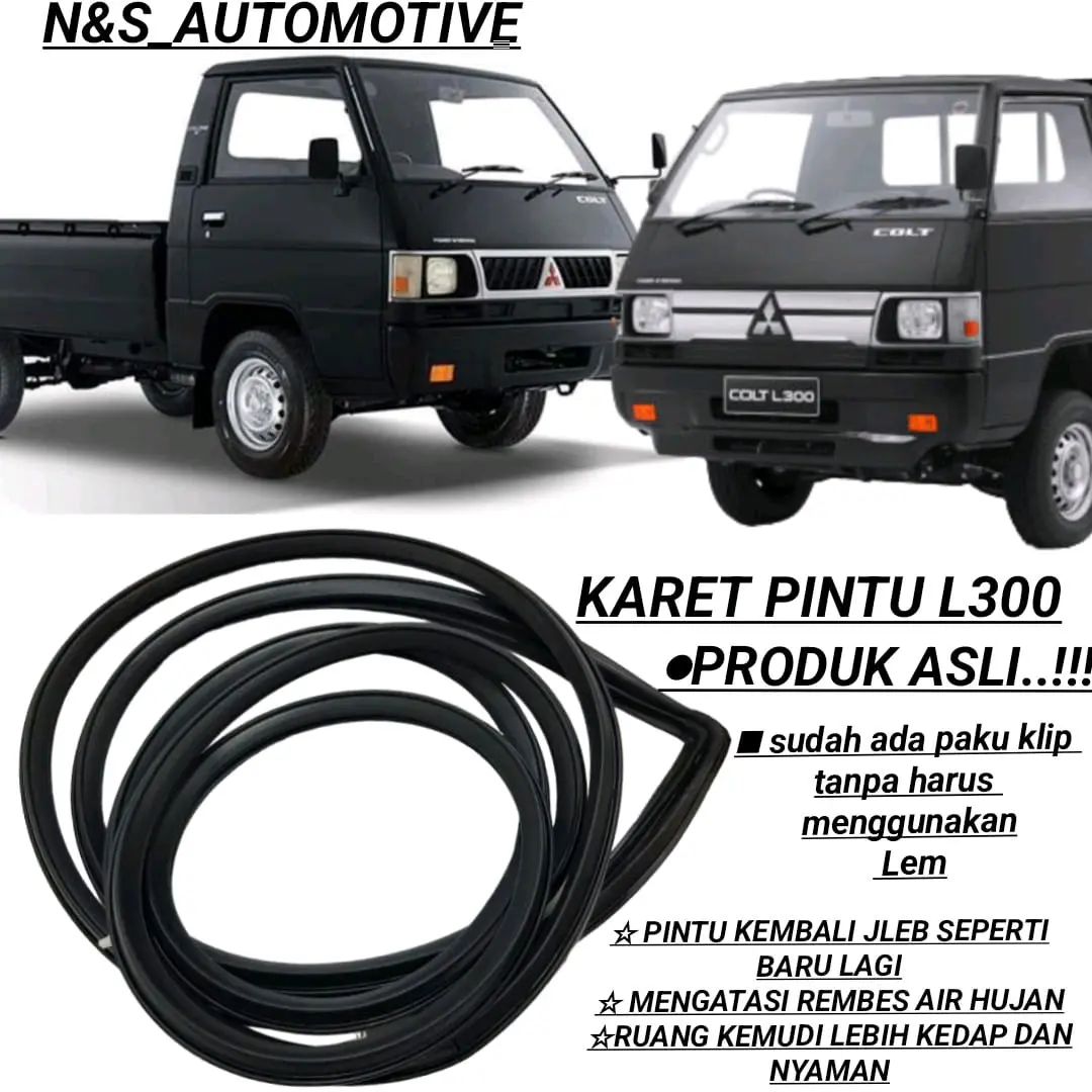 KARET PINTU MOBIL L300 / KARET PINTU L300 PICK UP / KARET SPON PINTU L300