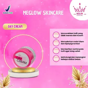 CREAM DAY MEGLOW SPF 50 Mencerahkan Berjerawat Pencerah