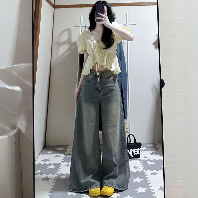 MIAA Quần Jeans Wash Cạp Cao Form Rộng Ống Suông 33cm RETRO ver 3 Unisex Size S-2XL Chất Liệu Jean Cao Cấp Kiểu Dáng Thanh Lịch & Thoải Mái | BigBuy360 - bigbuy360.vn