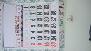 Product Review of KALENDER KERJA SUPER JUMBO TAHUN 2025 from l**z 2