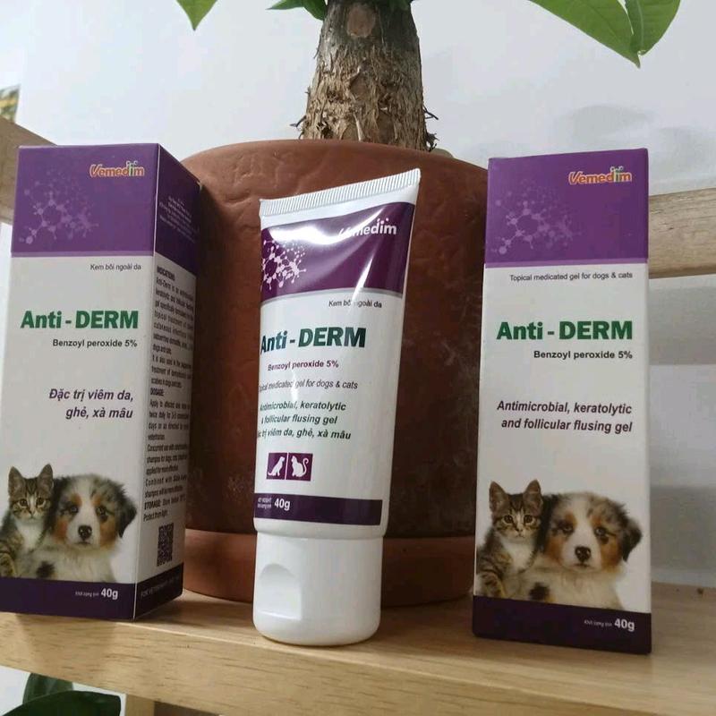  Vemedim Anti DERM - Đặc trị viêm da ghẻ xà mâu cho chó mèo 
