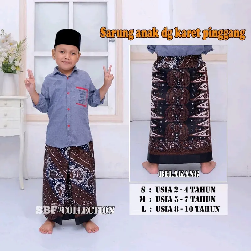 SARUNG ANAK INSTAN/SARUNG ANAK TK - SD /SARUNG ANAK USIA 2 - 10th 1